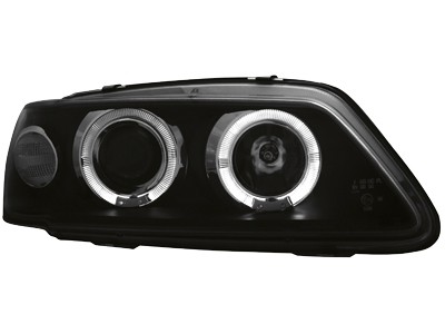 Headlights Peugeot 306 93-97 Angel Eyes Black