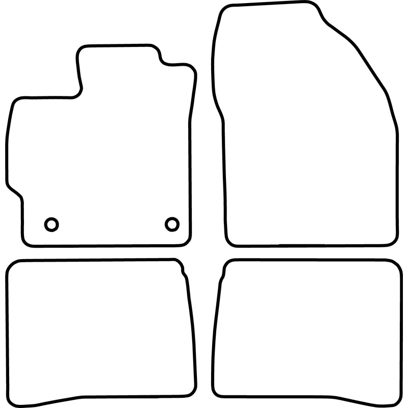 Set car mats  Toyota Prius 2012-2016