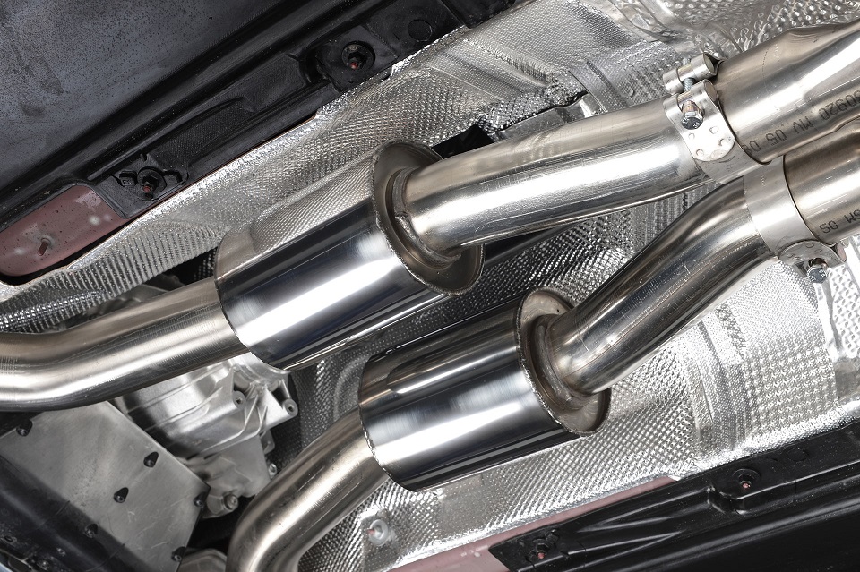 Milltek Audi RS4 B8 4.2 FSI resonated(stiller) dual cat-back sys