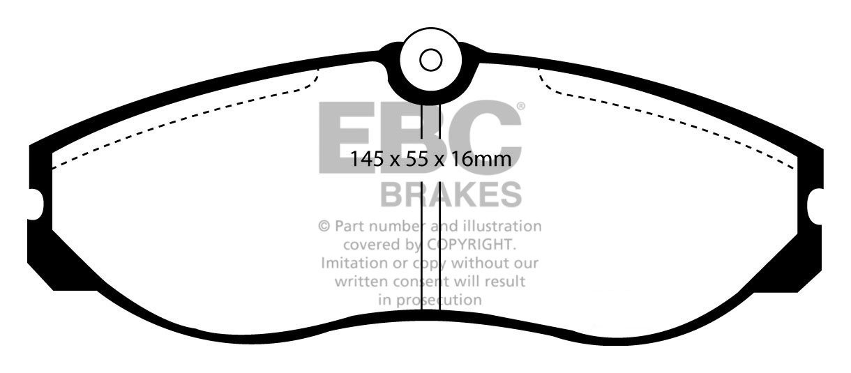 EBC Brakes NISSAN Terrano II 2.4 93-99 Remblokken voorzijde