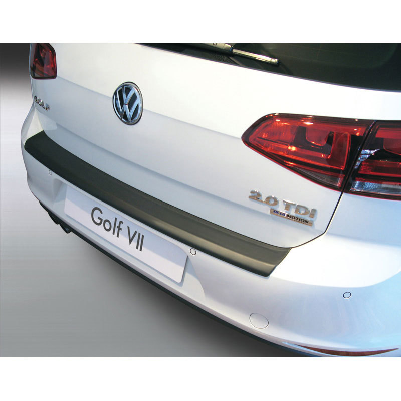 ABS Rear bumper protector  Volkswagen Golf MK VII 3/5 doors 2013-2019 Black