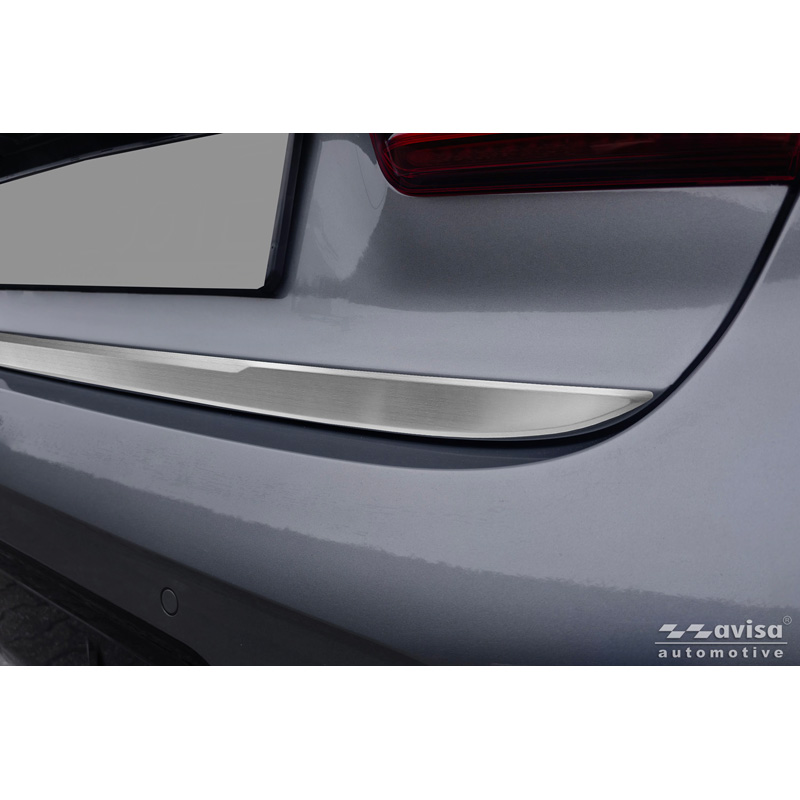 Avisa Brushed Stainless Steel Trunk Tailgate Trim Cover  BMW 3-Series (G20) M-Sport Facelift 2018-2022, Facelift 2022-2024 & Facelift 2024-