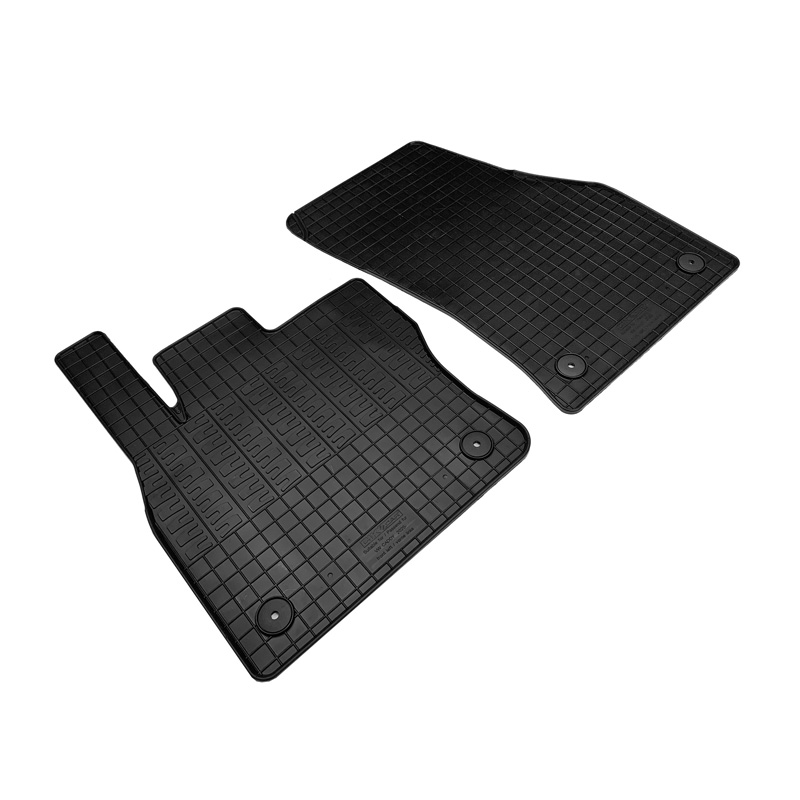 Rubber car mats set  Volkswagen Caddy V Box 2020- (2-pieces + fixing system)