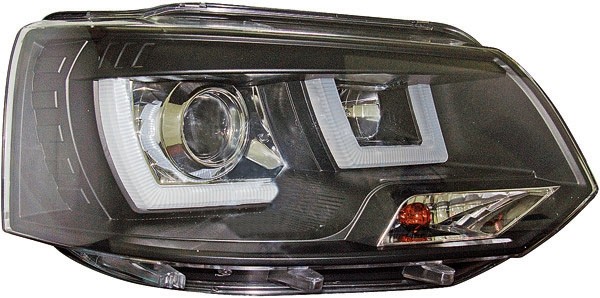 Headlights VW T5 Bus 09-15 Lightbar 3D black