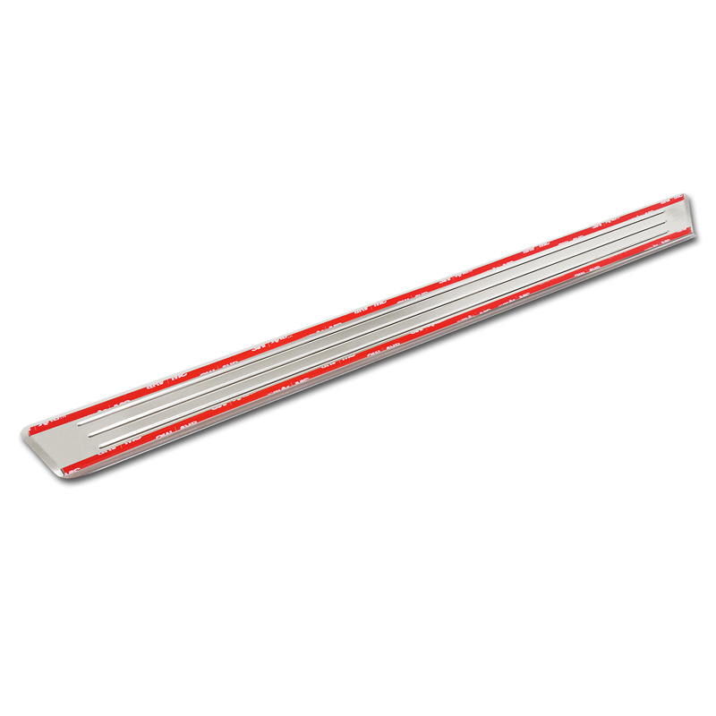Avisa Stainless Steel Door sill protectors  Skoda Kodiaq II (PS7) 2024- 'Lines' - 4-pieces