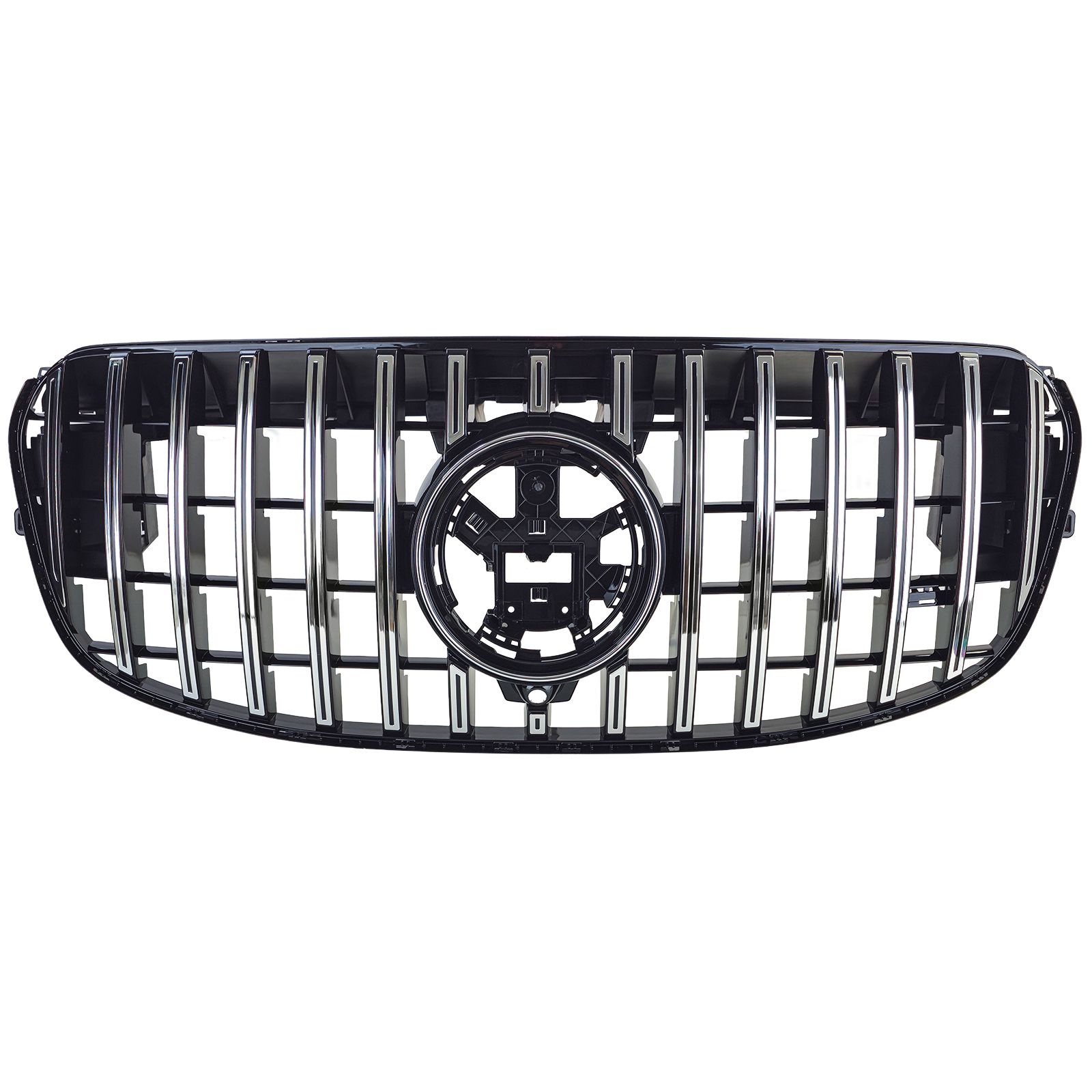 Grill passend voor Mercedes GLS X167 FL 23-.. Glans Zwart / Chroom