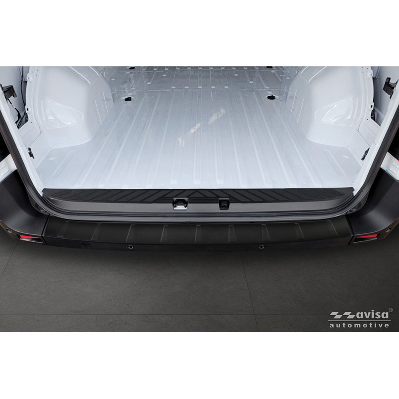 Avisa Matt Black Stainless Steel Rear bumper protector  Renault Master IV 2024- 'Ribs'