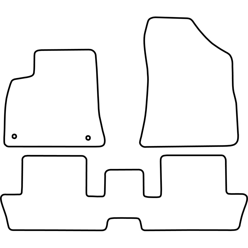 Set car mats  Peugeot 3008 2009-2016