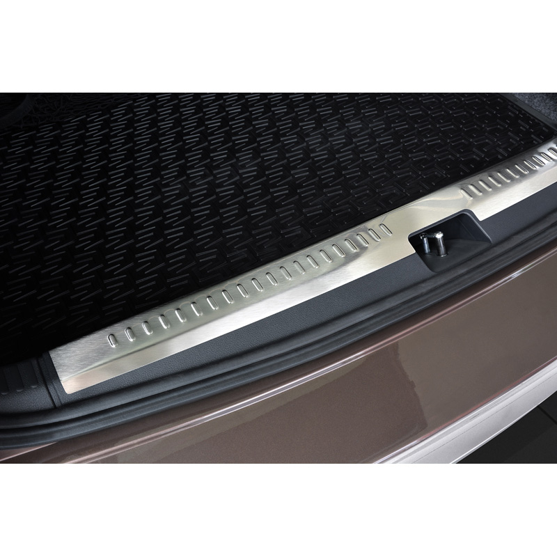 Stainless Steel Inner Rear bumper protector  Skoda Octavia III Combi 2013-2016 & FL 2017-2020 (incl. Scout & RS) 'Ribs'