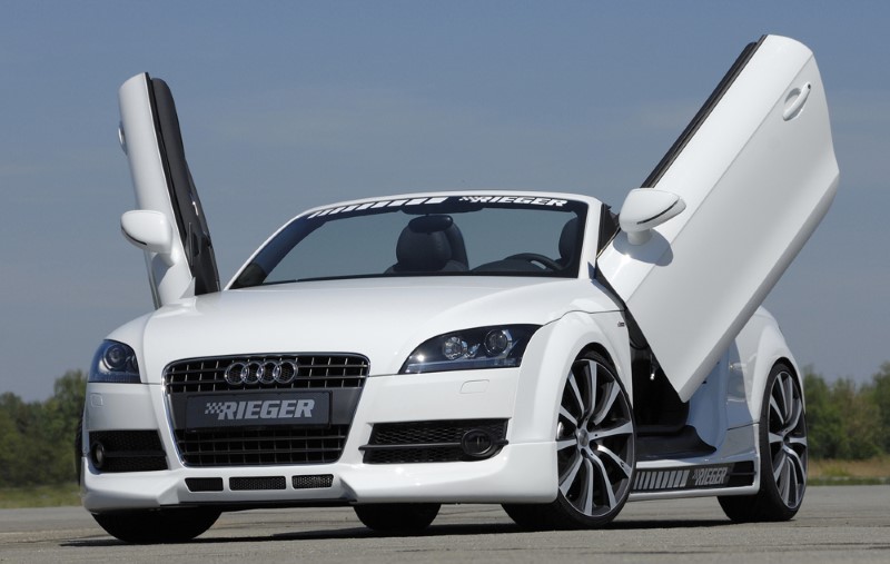 Voorspoilerlip 3 air intakes Audi TT 8J Niet s-line 09.06- Riege