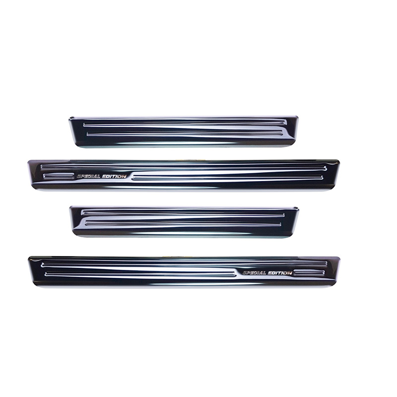 Black Stainless Steel Door sill protectors  Peugeot 508 II Sedan/SW 2019- 'Special Edition' - 4-pieces