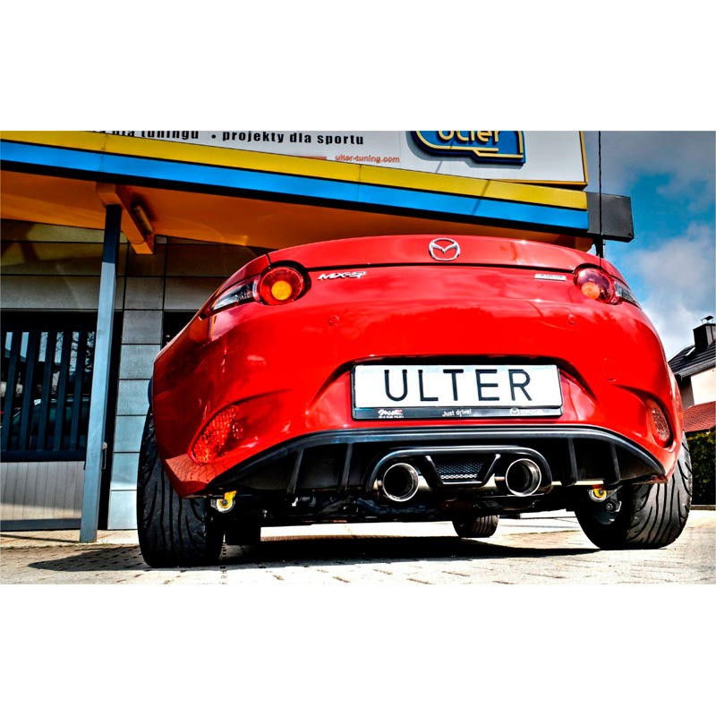 Double sport exhaust  Mazda MX-5 (ND) 1.5 96kW & 2.0 118/135kW 2015- 2x 91mm