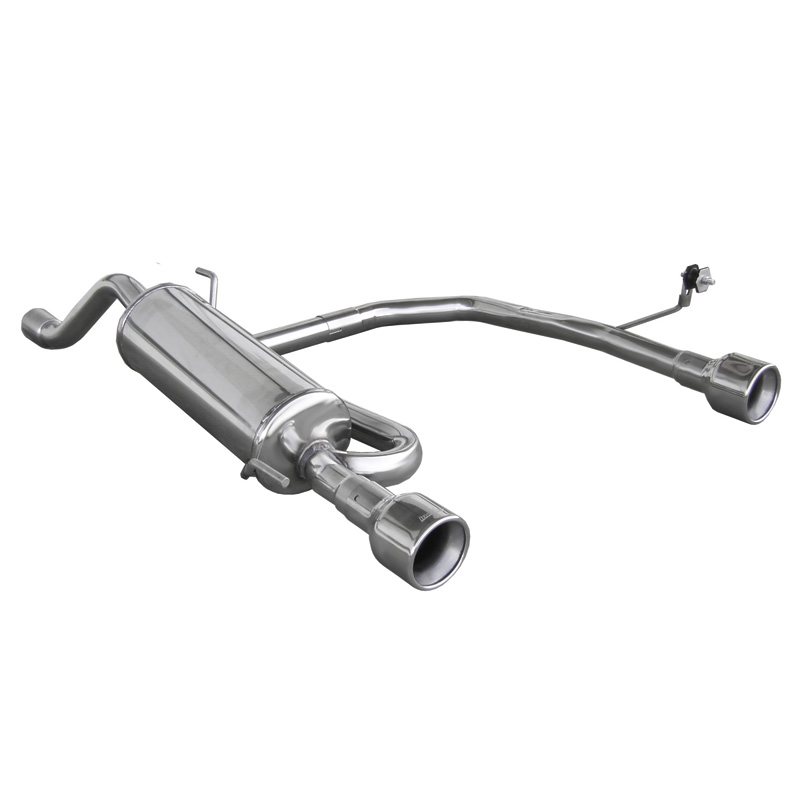100% Inox Double Sport Exhaust  Alfa Romeo Mito 1.4 TB (120HP) 2009- 102mm (Ø50mm)