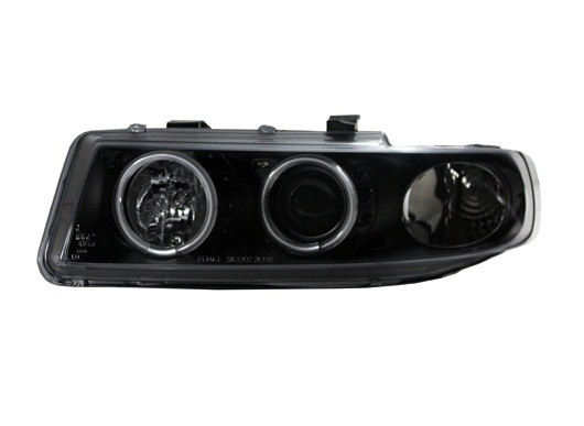 Headlights Seat Leon 1M Angel Eyes Ice Black CCFL