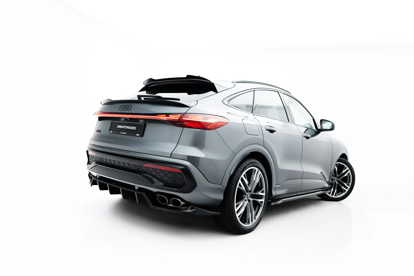 Diffuser passend voor Audi SQ5 Sportback / SUV Mk3 Maxton Glans Zwart