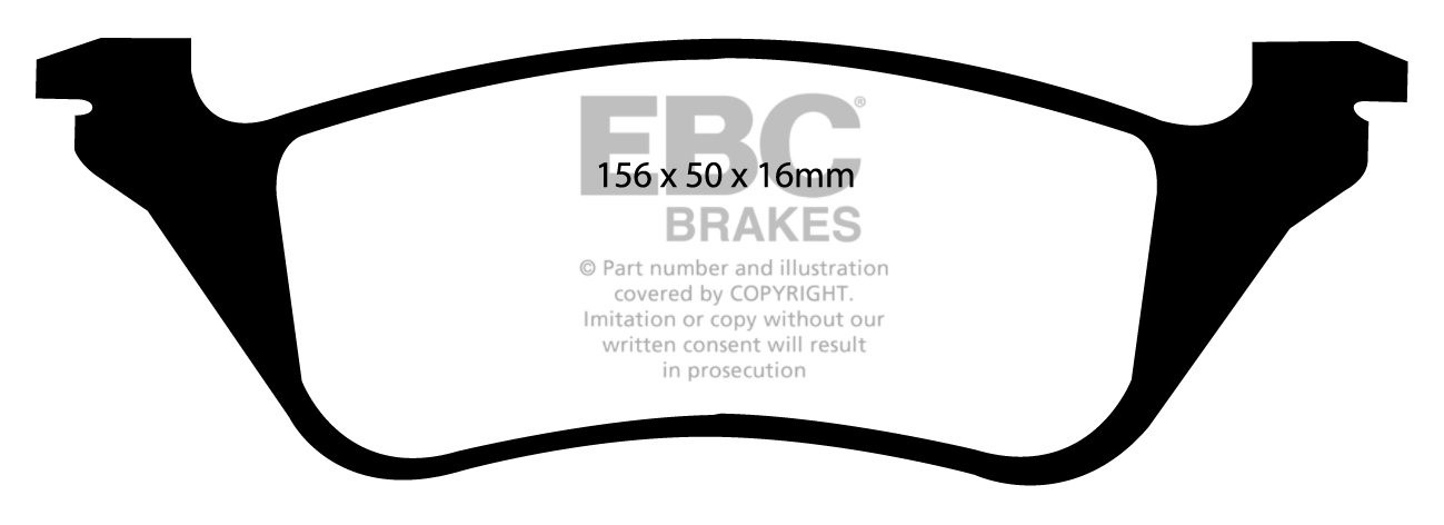 EBC Brakes CHRYSLER (USA) Voyager 3.3 2001-2007 Remblokken achte