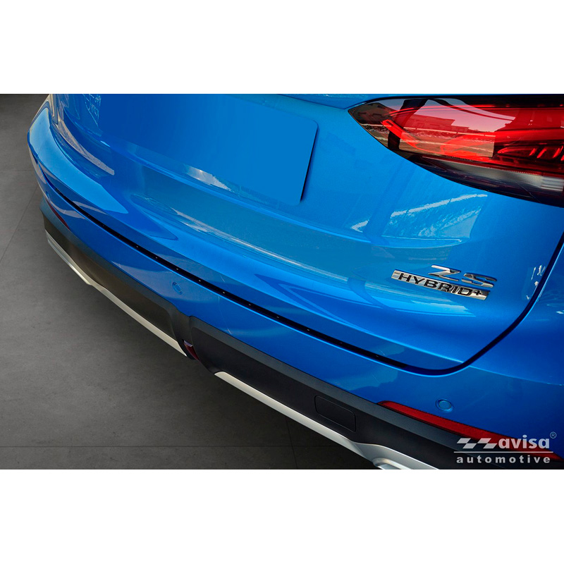 Avisa Matt Black Stainless Steel Rear bumper protector  MG ZS II 2024- 'Ribs'