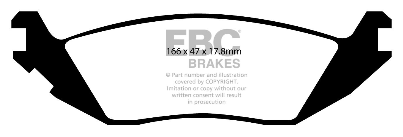EBC Brakes DODGE (USA) Ram Pick-Up (1500) (2WD) Remblokken achte