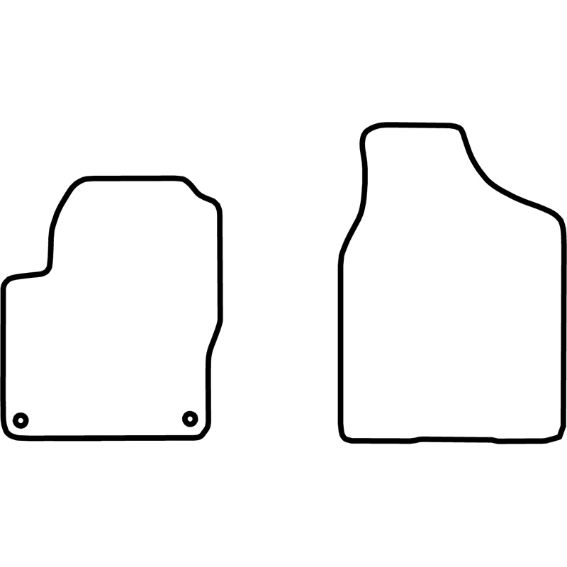 Set car mats  Volkswagen Sharan 1995-2006 (only front)