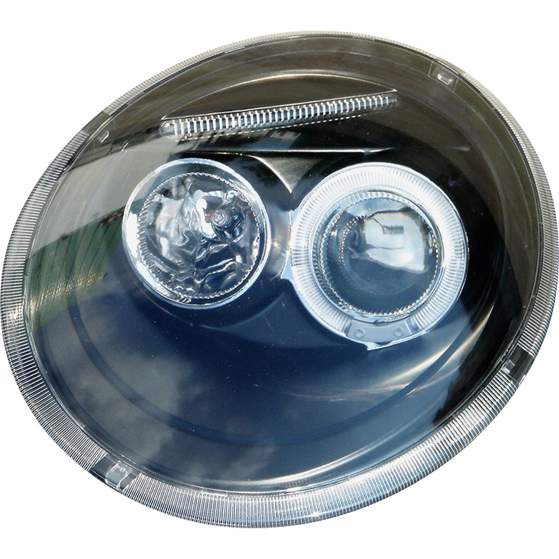 Set Headlights  Volkswagen New Beetle 1997-2011 - Black - incl. Halos