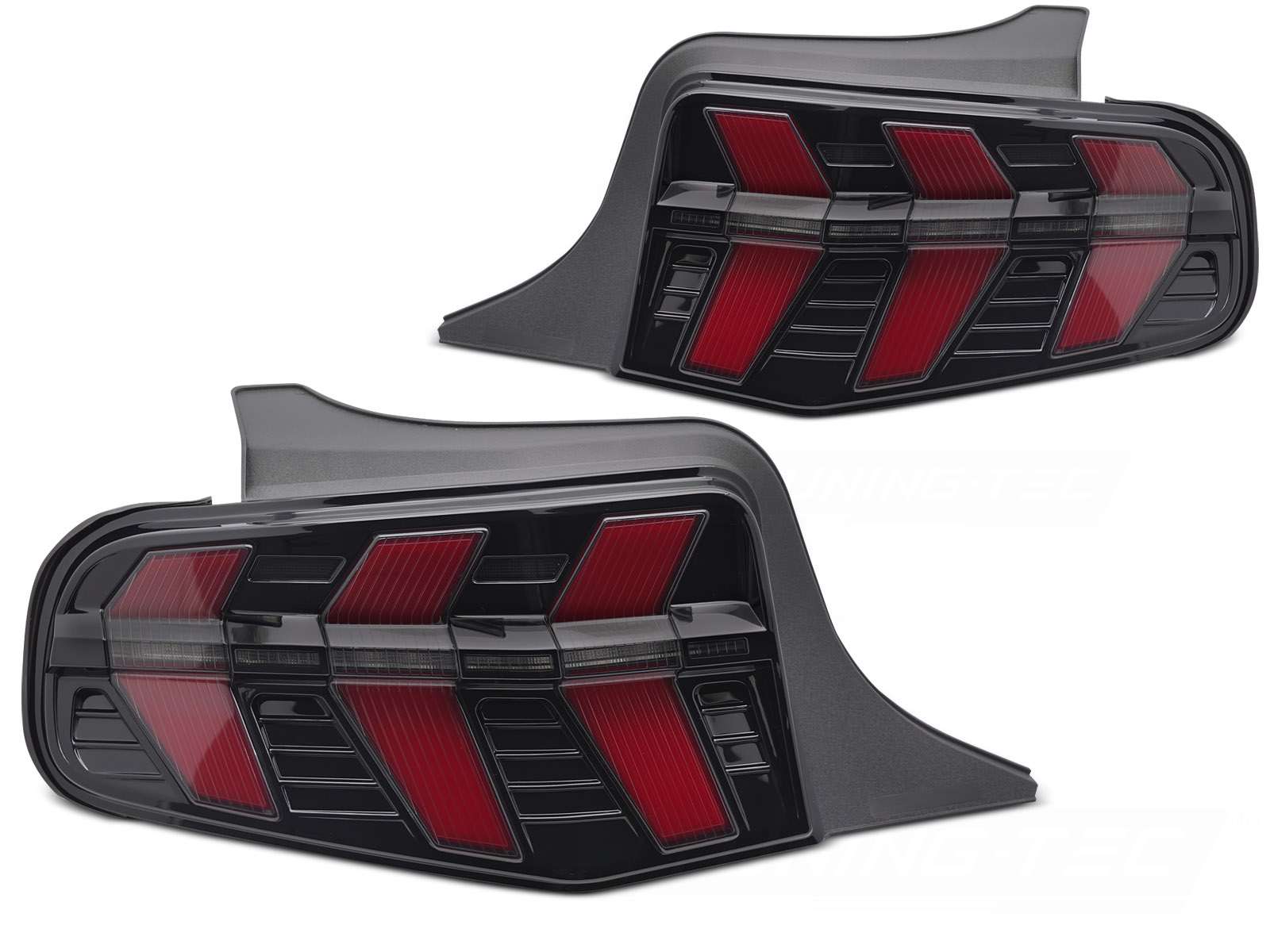 Full LED Taillights suitable for Ford Mustang (2010-20213) Black with Dynamic Sequential Turning Lights