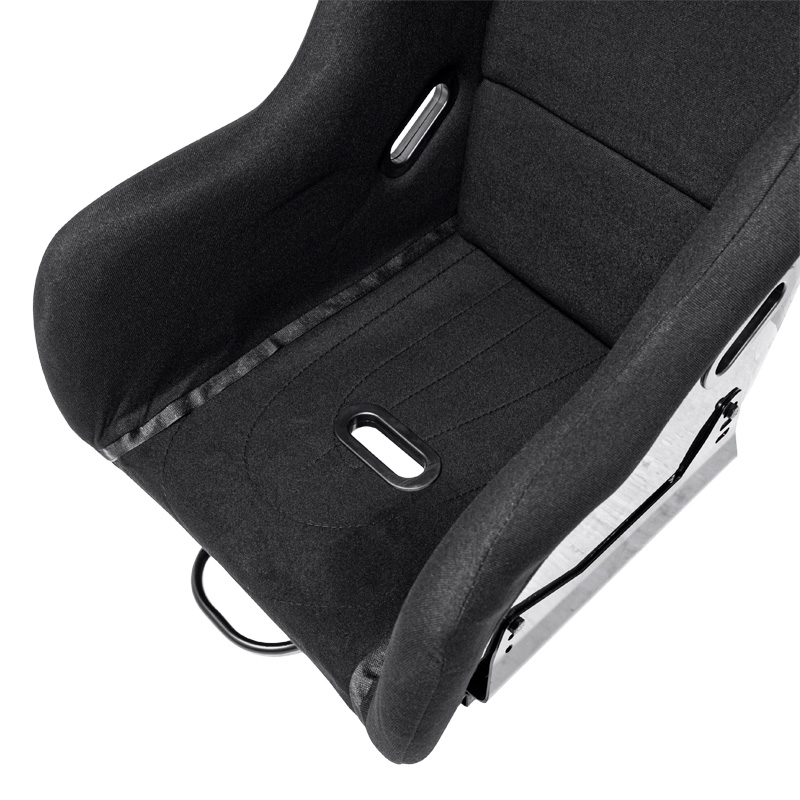 Sport seat 'JJ' - Black - Non-reclinable fibreglass back-rest - incl. slides
