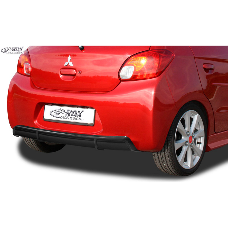 Rear bumper skirt 'Diffuser'  Mitsubishi Spacestar 2012-2016 (ABS glossy black)