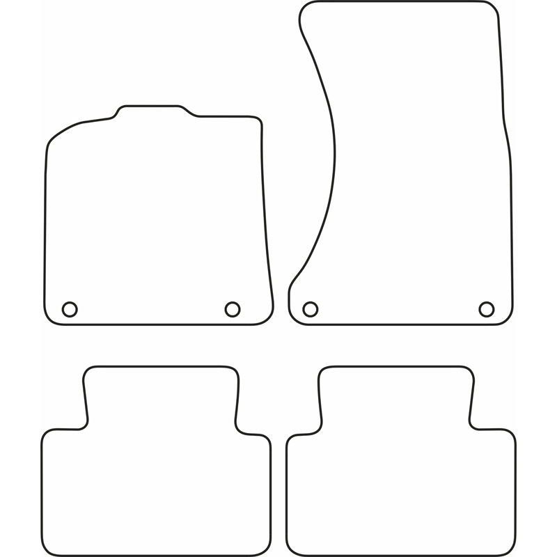 Set car mats  Porsche Macan (95B) 2014-