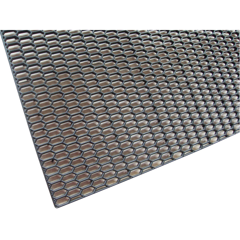 Synthetic Race mesh ABS black - HEX Fine 18x7mm - 120x30cm