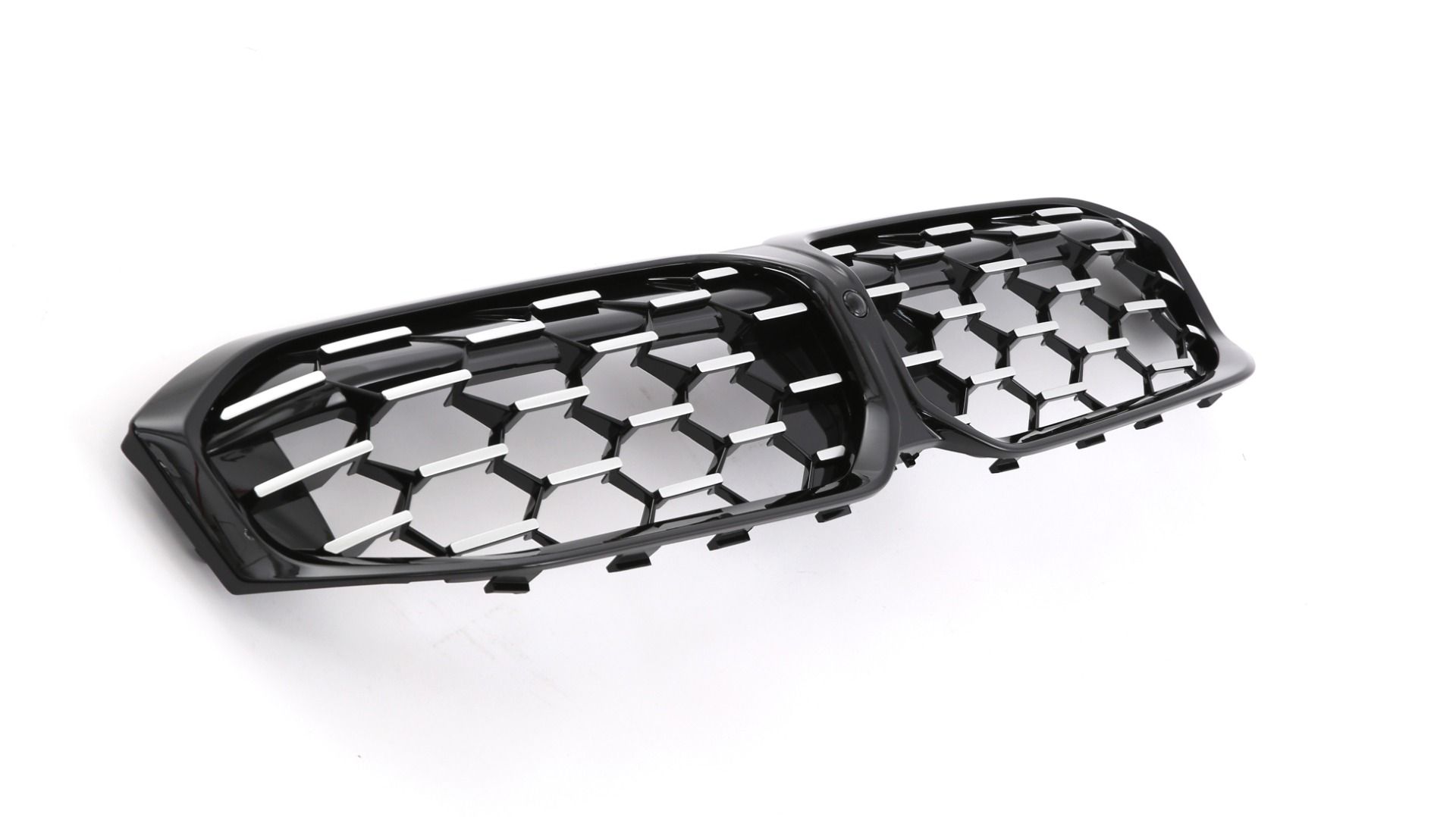 Grill passend voor BMW 3 Serie G20 G21 LCI Diamond Glans Zwart Chroom