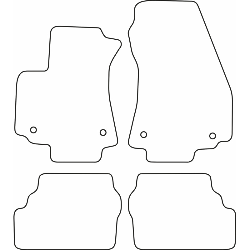 Set velour car mats  Opel Zafira A 1999-2004