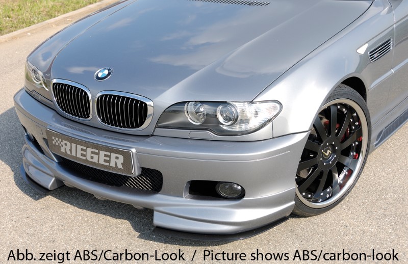 Spoilerzwaard 2 dlg. voor Frontbumper M3 look BMW E46 Rieger