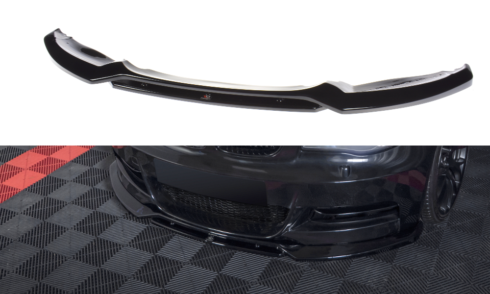 Voorspoiler passend voor BMW 1-Serie E82 2007-2013 Facelift M-Pack Gloss Black