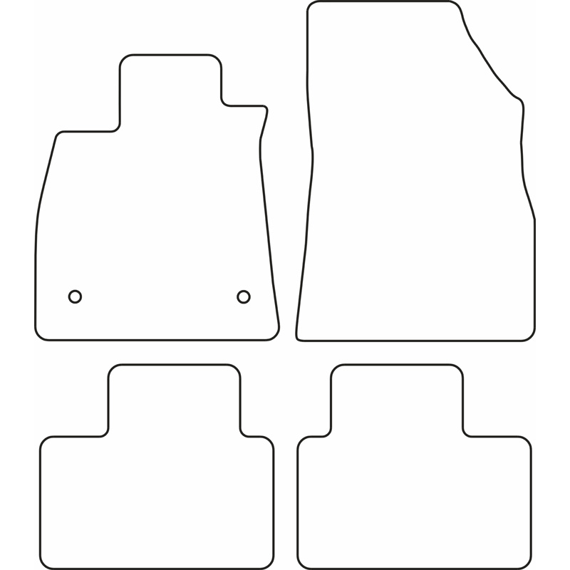 Set car mats  Renault Talisman 2016-