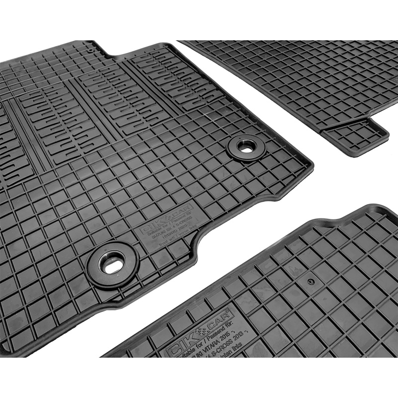 Rubber car mats set  Suzuki SX-4 S-Cross Hybrid 2020- (4-pieces + fixing system)