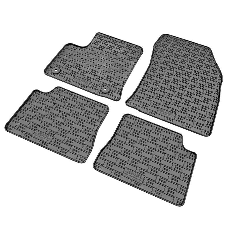 Rubber car mats set  Jeep Avenger (electric) 2023- & Fiat 600e 2023- (4-pieces + fixing system)