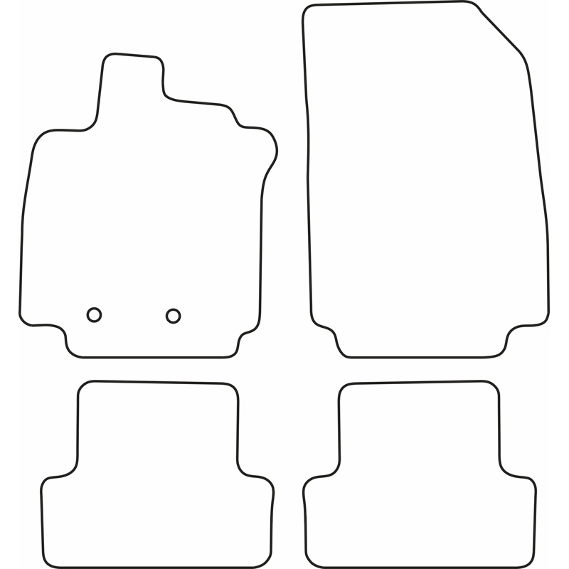 Set velour car mats  Renault Clio 2005-2012