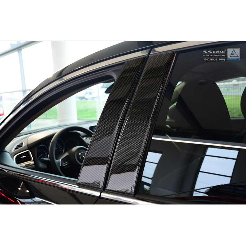 B-Pillars covers  Mazda 6 Sedan/Wagon 2013- Black Carbon