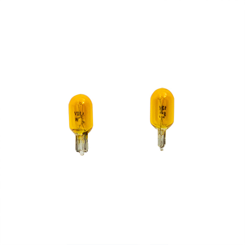 T-10 12V/5W Bulbs 12V Yellow (Coated), set of 2 pieces