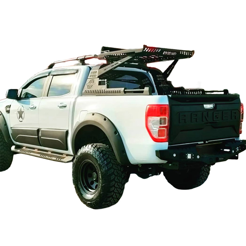 Tailgate Cover  Ford Ranger T6/T7/T8 2012-2022 - Version 2 - Matt black