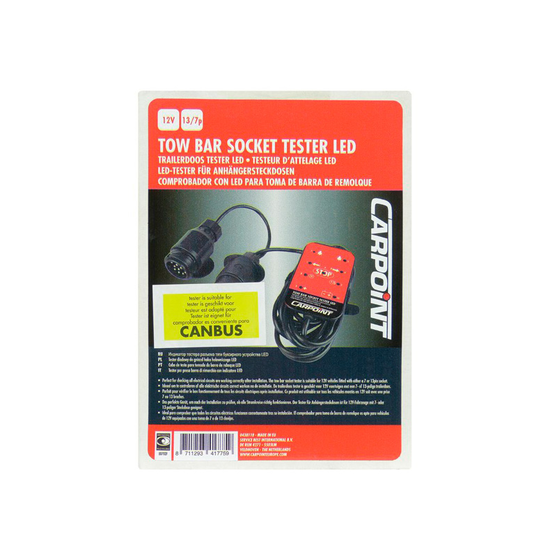 Carpoint LED Towbar Socket Tester 12V