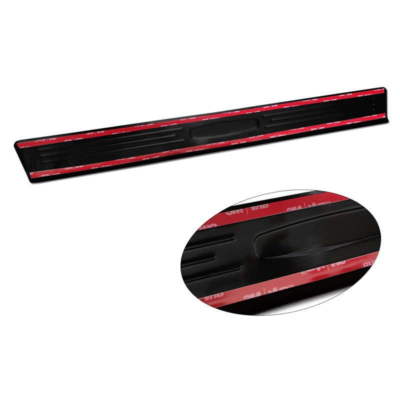 Black Inox door sill protectors  Volkswagen Touareg III 2018- 'Hybrid' - 4-pieces