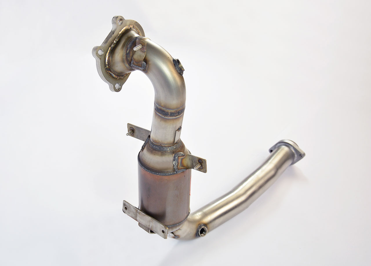 595 ABARTH 1.4T "Trofeo Edition" (140 Hp) "Monotubo" 2015 Turbo downpipe kit + Metallic catalytic co
