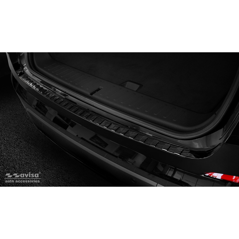 Real 3D Carbon Rear bumper protector  BMW X4 F26 2014-2018 'Ribs'