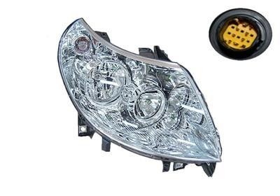 koplamp, H1+H7, elektr verstelb, incl stelmotortje, links Citroe