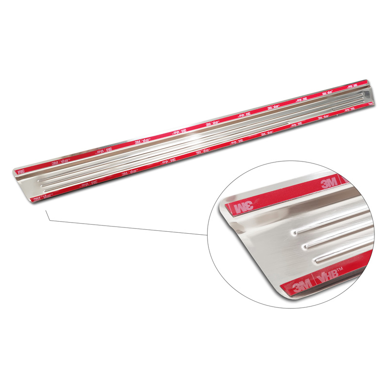 Silver Inox door sill protectors  Nissan Qashqai III 2021- - 'Special Edition' - 4-pieces
