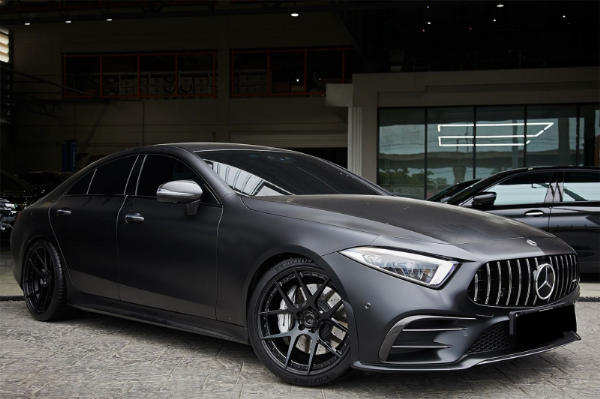 Grill passend voor Mercedes CLS C257 Panamericana GTR Design Zwart/Chroom