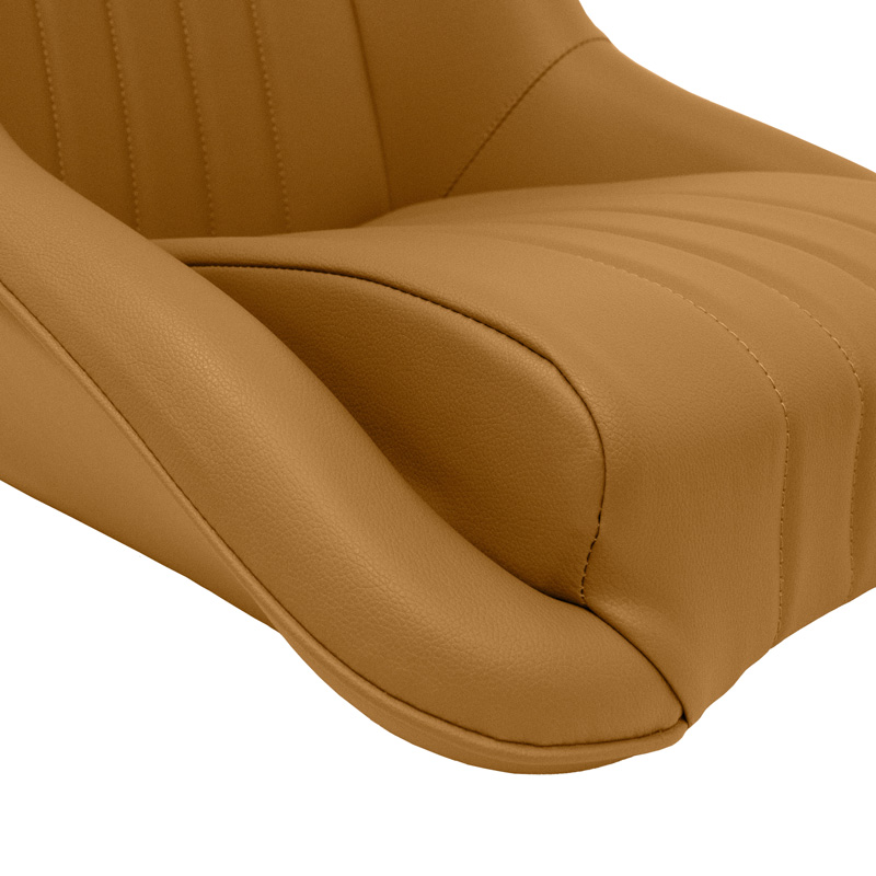 Sport seat 'Classic' - Beige Synthetic leather - Non-reclinable back-rest - incl. slides