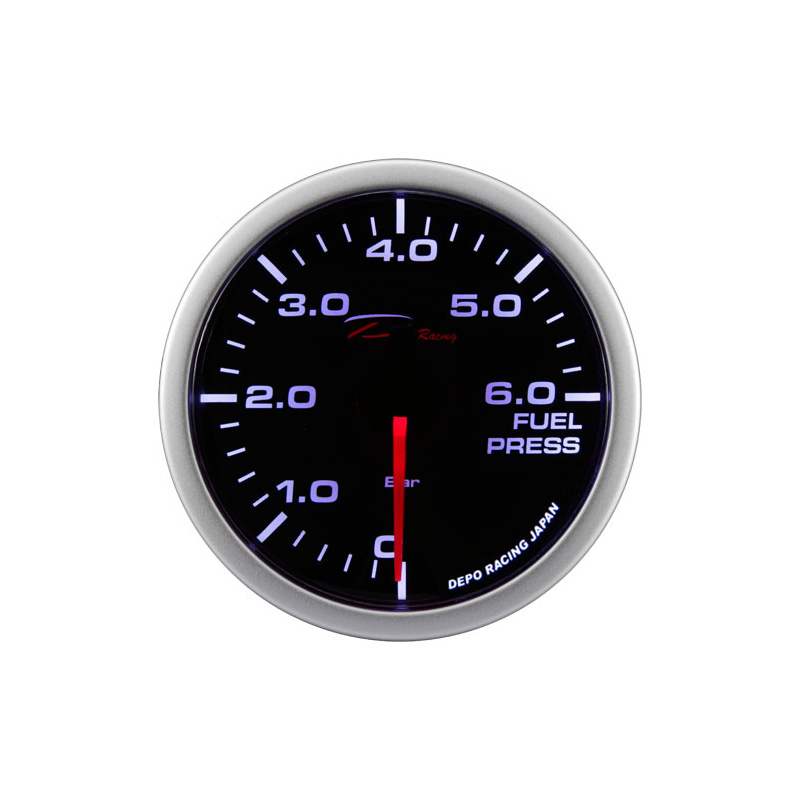 Depo Racing WA-Series Instrument/Gauge - Fuel Pressure 0,0>6,0 bar - 52mm