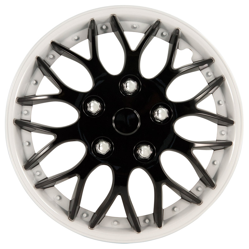Set wheel covers Missouri 15-inch black/white rim